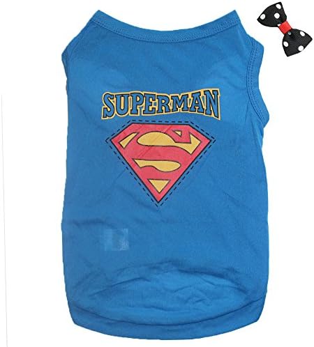Pet Shirt,Dog Tshirt Ployster Thin Small Dog Clothes Pet Costumes Puppy Outfit Apparel,Superman,XS