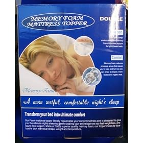 Viceroy Quality DOUBLE bed Memory foam mattress topper With 2 memory foam pillows