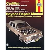 cadillac rear wheel drive models 1970 thru 1993 haynes repair manuals