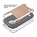 Galaxy S5 Case, S5 Case, ULAK Dual Layer Slim Hybrid Protective Case Cover for Samsung Galaxy S5 SV i9600 [Plastic Hard Shell and Flexible TPU] - Rose Gold/Gray
