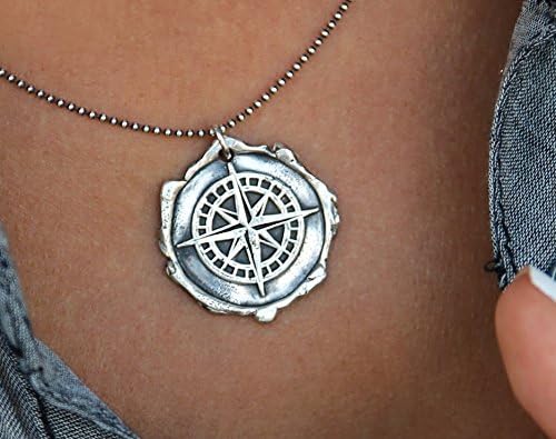 Best Selling Jewelry, Best Etsy Jewelry, Etsy's Best Selling Jewelry, Compass Necklace, Best Seller Necklaces, Silver Necklace Best Sellers