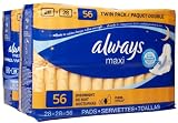 Buy Best Always Maxi Overnight Pads with Flexi-Wings, 56-Count Package on Sale, Always, LT980 Shopping Online
