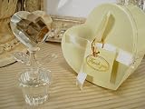 Mini crystal heartflower in satin lined heart box - D`Lusso Collections (Set of 48)