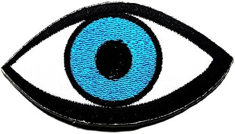 Eye eyeball tattoo biker horror goth punk emo retro Logo Patch Sew Iron on Embroidered