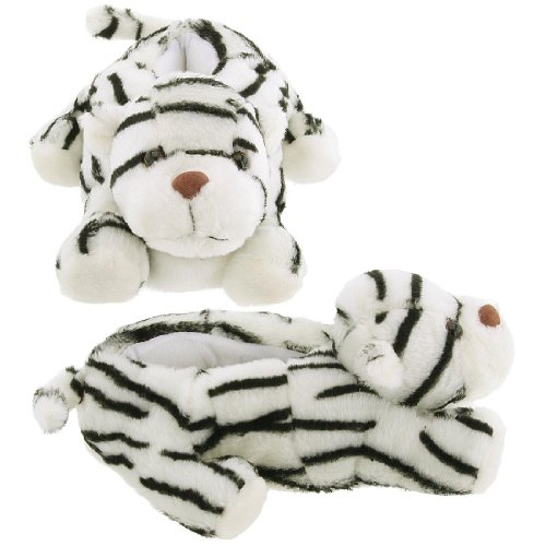White Tiger Animal Slippers for Women