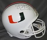 Jim Kelly Miami Hurricanes NCAA Hand Signed Mini Football Helmet