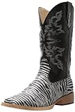 Roper Women's Zebra Glitter Riding Boot,Black,7.5 M US