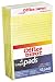 Office Depot Junior Perforated Pads, 5in. x 8in., Legal Ruled, Canary, Pack Of 12