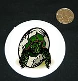 3 button / pin printed with hatching, reptile, egg, baby, turtle
