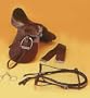 Silver Fox Child's Starter Saddle Package Brown 14"