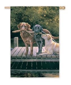 Dog Days Silk Reflections Regular Size Flag