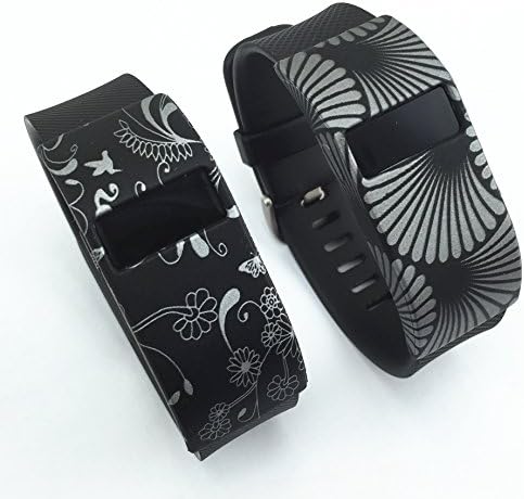 Band Cover for Fitbit Charge/Fitbit Charge HR Slim Designer Sleeve Protector accessories (2PCS-011)