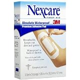 Nexcare Absolute Waterproof Premium Adhesive Pad, 2-3/8" x 4"-5ct