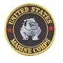 USMC Grey Bulldog 3 Inch Round Patch