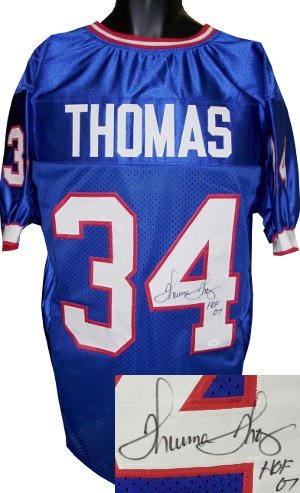 Thurman Thomas Signed Buffalo Bills Jersey - HOF 07