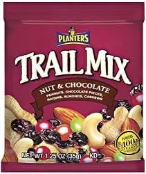 Planters Trail Mix, Nuts And Chocolate, 1.25-Ounce Packages (Pack of 42)