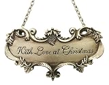 With Love At Christmas Wine Label Christmas Ornament