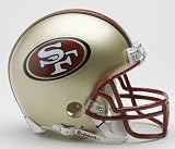 San Francisco 49ers 1996-2008 Throwback Riddell Mini Football Helmet