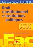 Droit constitutionnel et institutions politiques : Examens 2006