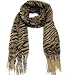 New Fashion Brown Long Zebra Showl Scarf Wrap Stole
