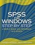 SPSS for Windows Step-by-Step: A Simple Guide and Reference, 14.0 update (7th Edition)