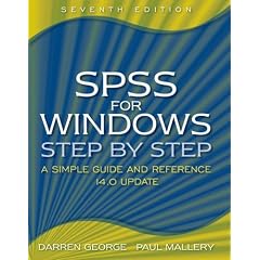 SPSS for Windows Step-by-Step: A Simple Guide and Reference, 14.0 update (7th Edition)