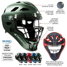 Buy Champro Softball Catcher s Hockey Style Headgear ROYAL VARSITY (7 1 4 - 7 1 2)