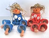 Bill and Ben the Flower Pot Men terracotta garden ornaments