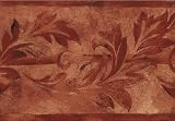 Brick Leaf Scroll Wallpaper Border