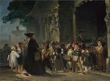 Oil Painting 'Nicolas Toussaint Charlet Children At A Church Door ' Printing On High Quality Polyster Canvas , 18 X 24 Inch / 46 X 62 Cm ,the Best Home Theater Artwork And Home Decor And Gifts Is This Replica Art DecorativeCanvas Prints