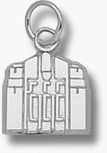 Central Michigan Chippewas Chapel 3/8 Charm - Sterling Silver Jewelry