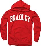 Bradley Braves Red Arch Hooded Sweatshirt
