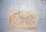 WELLER ANTIQUE MAP c1790-c1900 INDIA PUNJAB CASHMERE