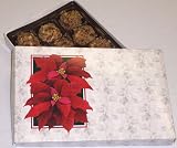 Scott's Cakes Pecan White Chocolate Truffles 1 Pound Poinsettia Box
