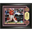 Justin Upton "Autographed" Photomint w/ Gold and Infield Dirt Coins
