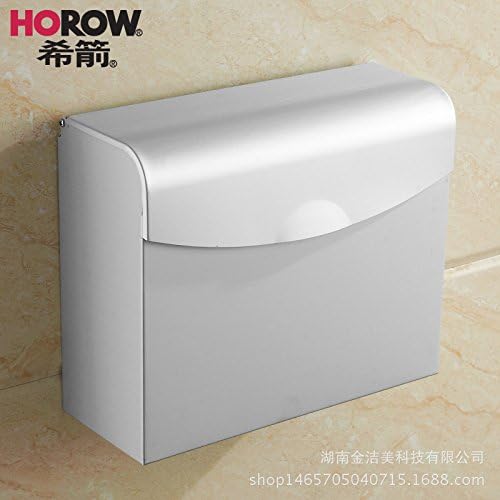 SYDLJ Space aluminum toilet paper tray square flushing toilet paper tray tray volume D. Tray