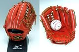 カタログ未掲載の08年最新作モデル♪ MIZUNO(ミズノ) ミズノプロ 硬式グローブ K-KULB 内野手用5 サイズ10 スプレンディッドオレンジ