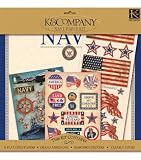 Military Scrap Kit 12''x12'' Layouts-Navy