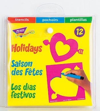 New TREND ENTERPRISES INC.STENCILS HOLIDAYS