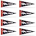 Rico Industries NFL Denver Broncos 8-Piece 4-Inch by 9-Inch Classic Mini Pennant Décor Set