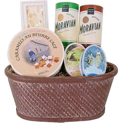 Honey, Caramel & Tea Gourmet Gift Basket, Teas & candies by Touch of Europe Gift Baskets