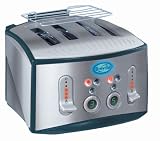 Breville TT24 Lightning-Brushed Stainless Steel 4-Slice Toaster with Motorised Bread Carriages