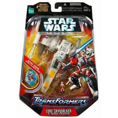 51D3XUtOXtL Hasbro Star Wars Transformers   Luke and X Wing Fighter