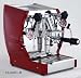 Cuadra Semi-PROfessional Espresso and Cappuccino Machine, Single Group, 1.8 Liter Boiler, Red and Stainless Steel