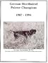 German Shorthaired Pointer Champions, 1987-1994