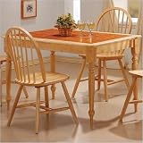 Dining Table with Terracotta Tile Top in Natural - Coaster