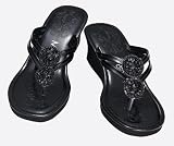Dressy Wedge Sandals with Sequin Accents 51D3fDFVLIL. SL160 Dressy Wedge Sandals with Sequin Accents