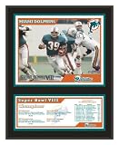 Miami Dolphins Sublimated 12x15 Plaque - Super Bowl VIII - Framed NFL Photos, Plaques and Collages