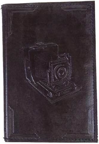 Fair Trade Nostalgic Embossed Leather "Camera" Journal/sketch Book