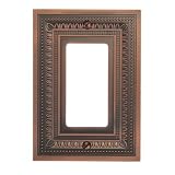 Amerelle AMZ83RAC Filigree Rocker Wallplate 2-Pack, Antique Copper